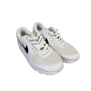 Nike Air Max 90 Shoes Womens Size 6.5 White Black Running Sneakers DH8010-101‎